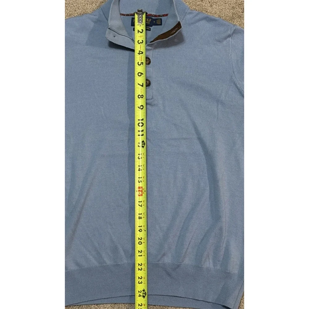 Polo Golf Ralph Lauren | Half Button Mock Sweater |‎ M | Merino Wool